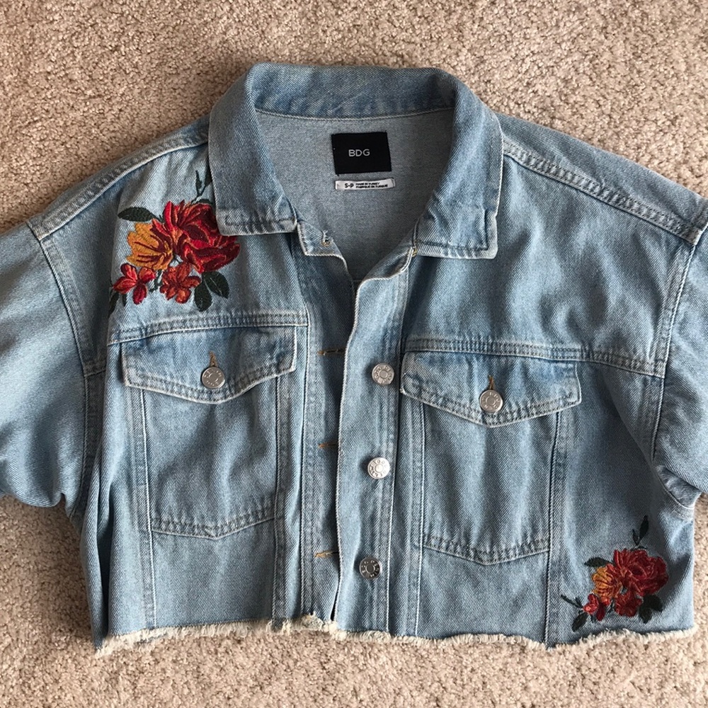 light blue denim jacket